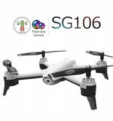 Dron SG106 Podwójna Kamera 4K HD WiFi FPV Biały